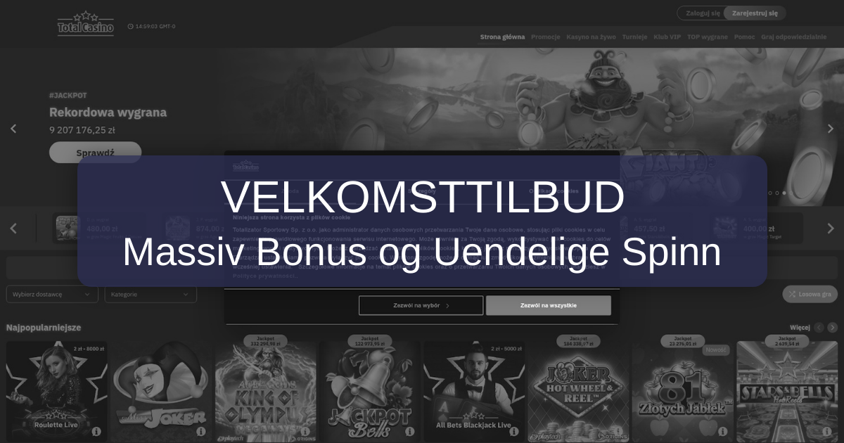 Total Casino - Førsteklasses Nettcasino for Norske Spillere
